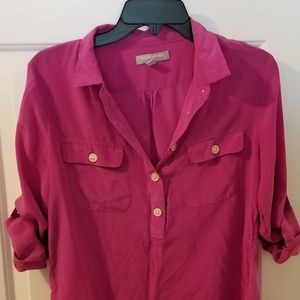 Banana Republic half button down blouse